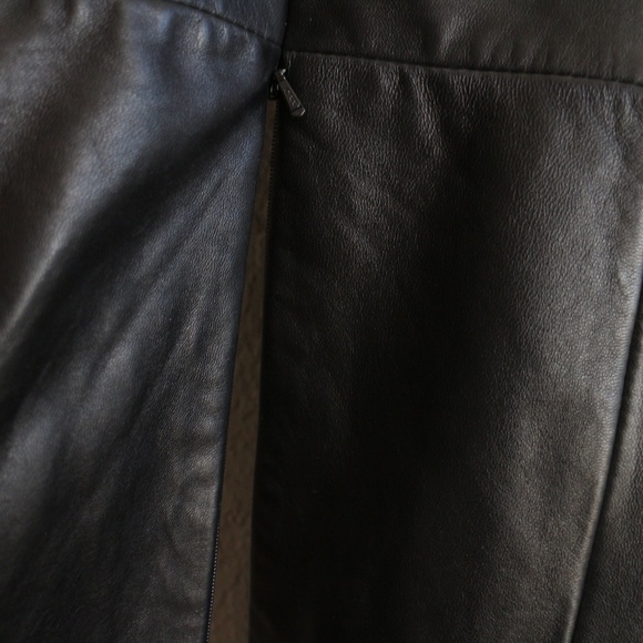 Bebe ankle length black leather coat - Picture 11 of 15